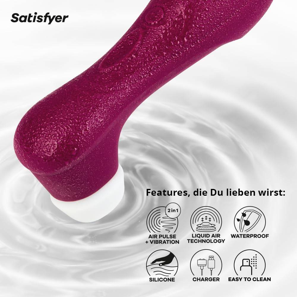Satisfyer Pro 2 Generation 3 Vibrator | Liquid-Air-Technologie | Leise Starke Klitoris-Stimulation | Druckwellenvibrator mit Vibrationen | Sex-Spielzeug Geschenk für Frauen | Erotischer Dildo Frau – Bild 5