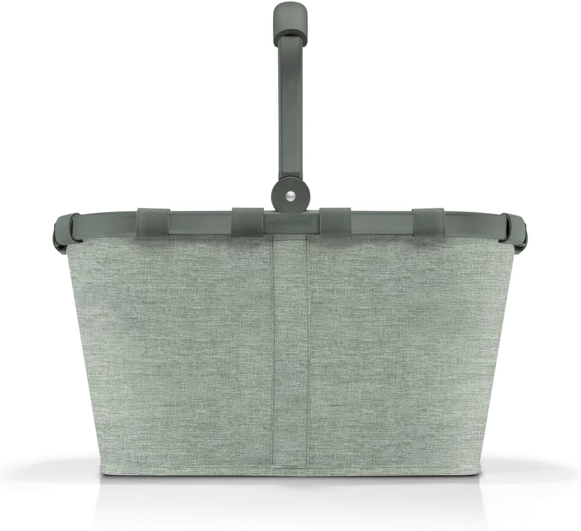 reisenthel carrybag frame twist sage – Stabiler Einkaufskorb mit viel Stauraum und praktischer Innentasche – Elegantes und wasserabweisendes Design – Bild 2