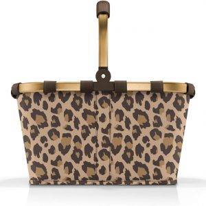 reisenthel carrybag frame leo macchiato – Stabiler Einkaufskorb mit viel Stauraum und praktischer Innentasche – Elegantes und wasserabweisendes Design