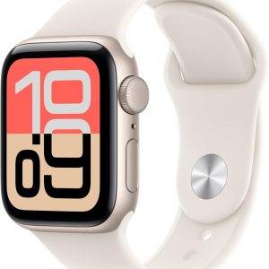 Apple Watch SE 3 GPS + Cellular Smartwatch mit Aluminiumgehäuse in Mitternacht und Sportarmband in Mitternacht (S/M). Fitness‑ und Schlaftracker, Herzfrequenzmesser, Always-On Display Verschiedene Varianten. NEU!