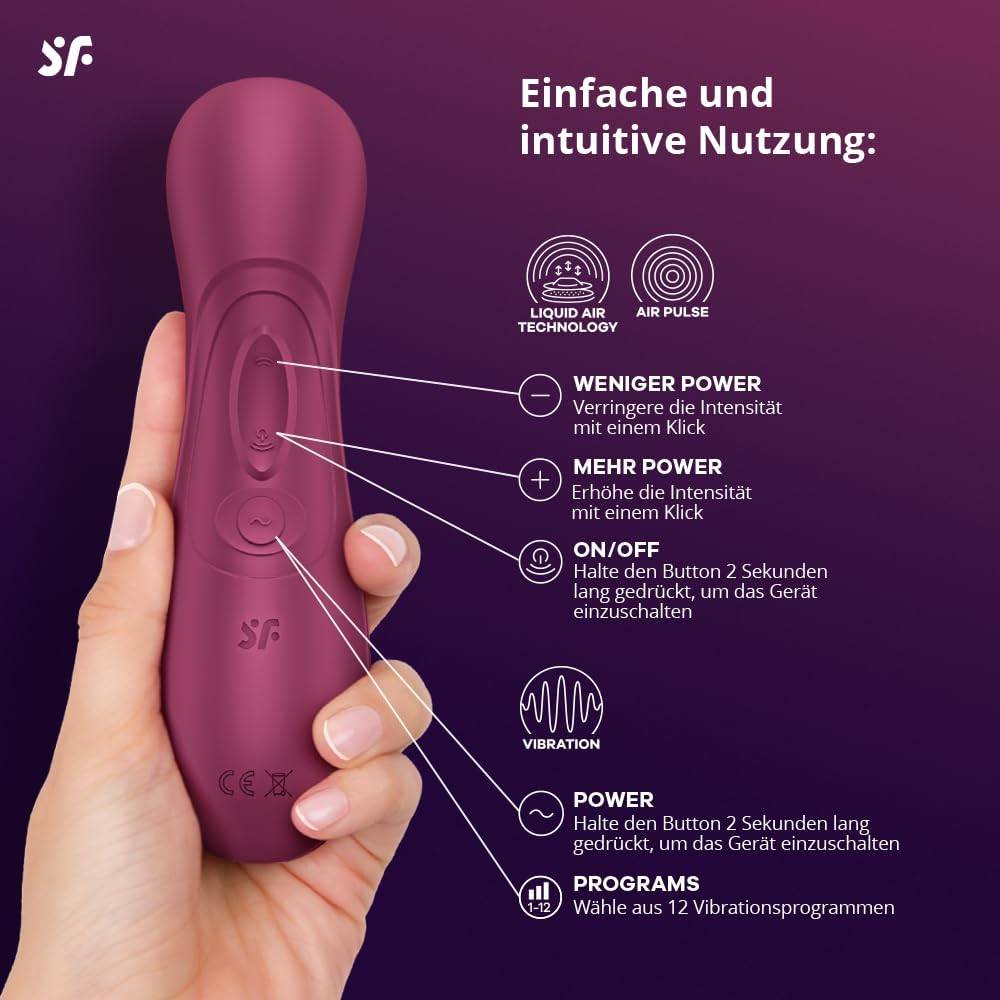 Satisfyer Pro 2 Generation 3 Vibrator | Liquid-Air-Technologie | Leise Starke Klitoris-Stimulation | Druckwellenvibrator mit Vibrationen | Sex-Spielzeug Geschenk für Frauen | Erotischer Dildo Frau – Bild 4