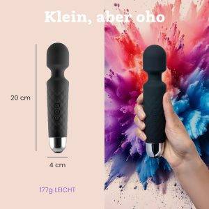 Vibrator für Frauen - Leises & Leistungsstark mit 20 Vibrationsmodi & 8 Geschwindigkeitsstufen, Duschfeste Vibration für Frauen, Sex Toys von Oliver James (Pastellrosa)