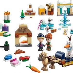 LEGO ǀ Disney Frozen Adventskalender 2025 Kinder Spielzeug - Kreatives Spielset - Bauset mit den Figuren ELSA, Anna, Olaf, Kristoff und Sven - Geschenk für Mädchen und Jungen ab 5 Jahren - 43273
