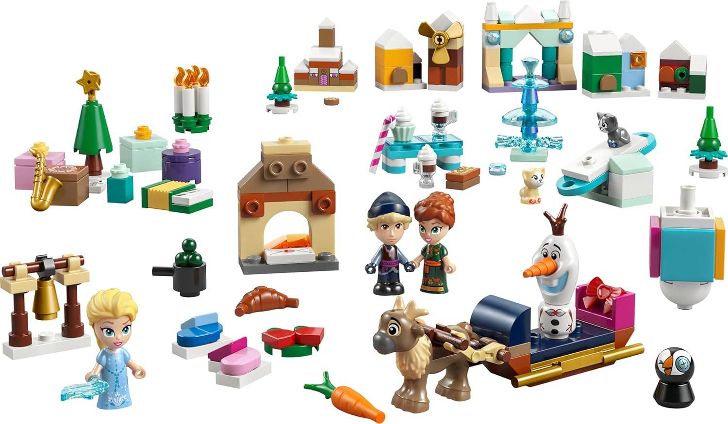 LEGO ǀ Disney Frozen Adventskalender 2025 Kinder Spielzeug - Kreatives Spielset - Bauset mit den Figuren ELSA, Anna, Olaf, Kristoff und Sven - Geschenk für Mädchen und Jungen ab 5 Jahren - 43273 – Bild 6