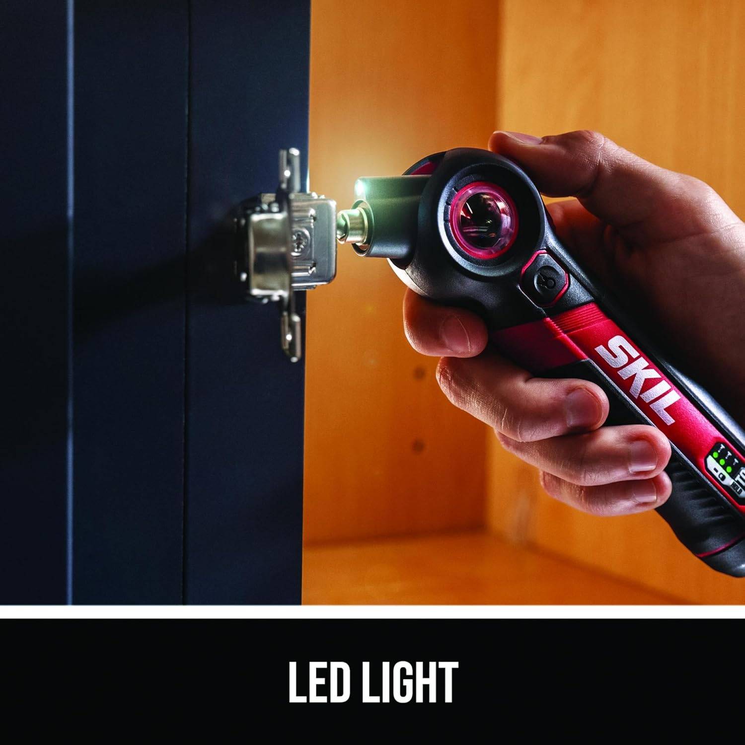 SKIL Twist 2.0 Wiederaufladbarer 4-V-Schraubendreher mit schwenkbarem Kopf, Drehmomenteinstellung, USB-C-Ladekabel, 28-teiliges Bit-Set & Tragetasche- SD5619-02 – Bild 6