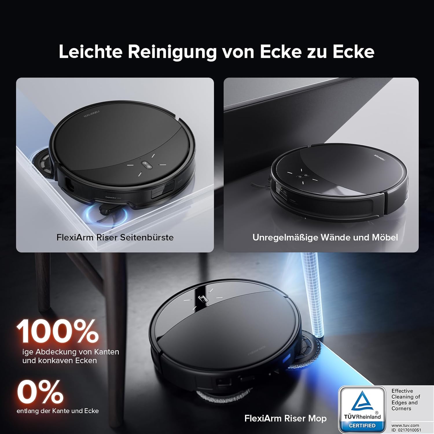 roborock Saros 10R Saugroboter mit Wischfunktion&angebbarem Wischmopp, 22,000 Pa, 7,98cm Ultra-Slim Design, StarSight System 2.0, Zero-Tangle System – Bild 7