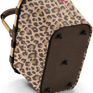 reisenthel carrybag frame leo macchiato – Stabiler Einkaufskorb mit viel Stauraum und praktischer Innentasche – Elegantes und wasserabweisendes Design