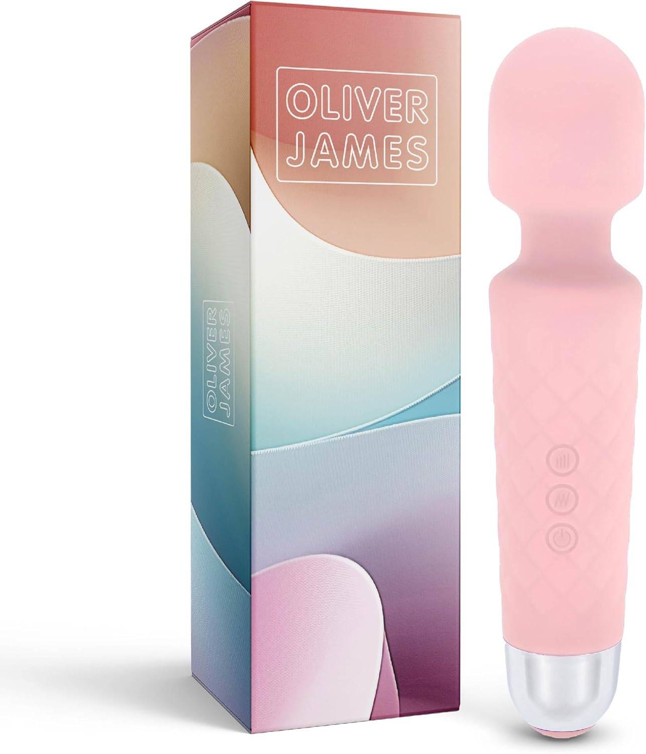 Vibrator für Frauen - Leises & Leistungsstark mit 20 Vibrationsmodi & 8 Geschwindigkeitsstufen, Duschfeste Vibration für Frauen, Sex Toys von Oliver James (Pastellrosa)