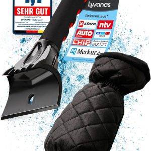 Eiskratzer Auto mit Handschuh TESTSIEGER 2025* - “Eismonster” Profi Scheibenkratzer Auto trifft auf den “Besten Eiskratzer Auto Handschuh“ - top Effizienz kombiniert mit 100% Komfort