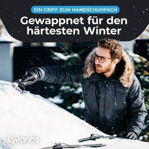 Eiskratzer Auto mit Handschuh TESTSIEGER 2025* - “Eismonster” Profi Scheibenkratzer Auto trifft auf den “Besten Eiskratzer Auto Handschuh“ - top Effizienz kombiniert mit 100% Komfort