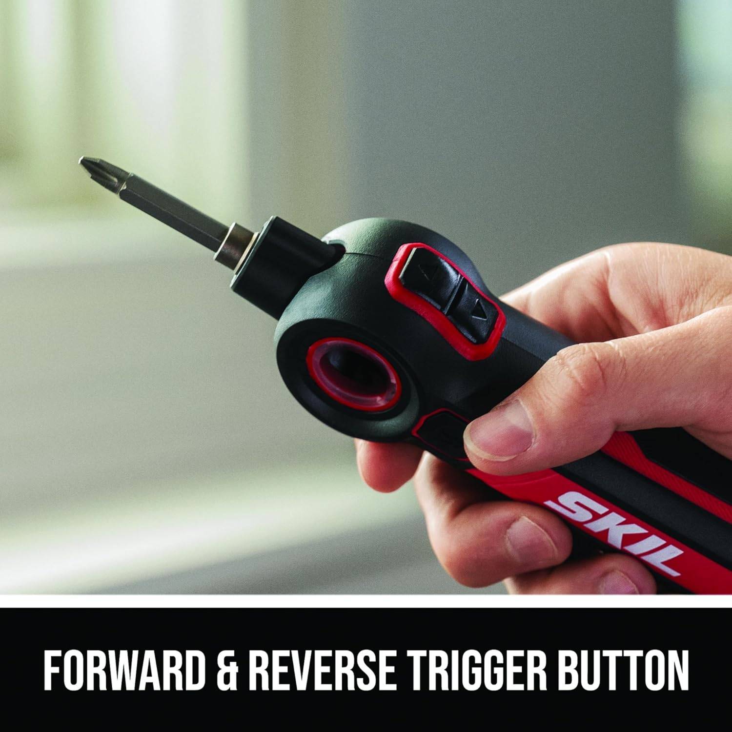 SKIL Twist 2.0 Wiederaufladbarer 4-V-Schraubendreher mit schwenkbarem Kopf, Drehmomenteinstellung, USB-C-Ladekabel, 28-teiliges Bit-Set & Tragetasche- SD5619-02 – Bild 7