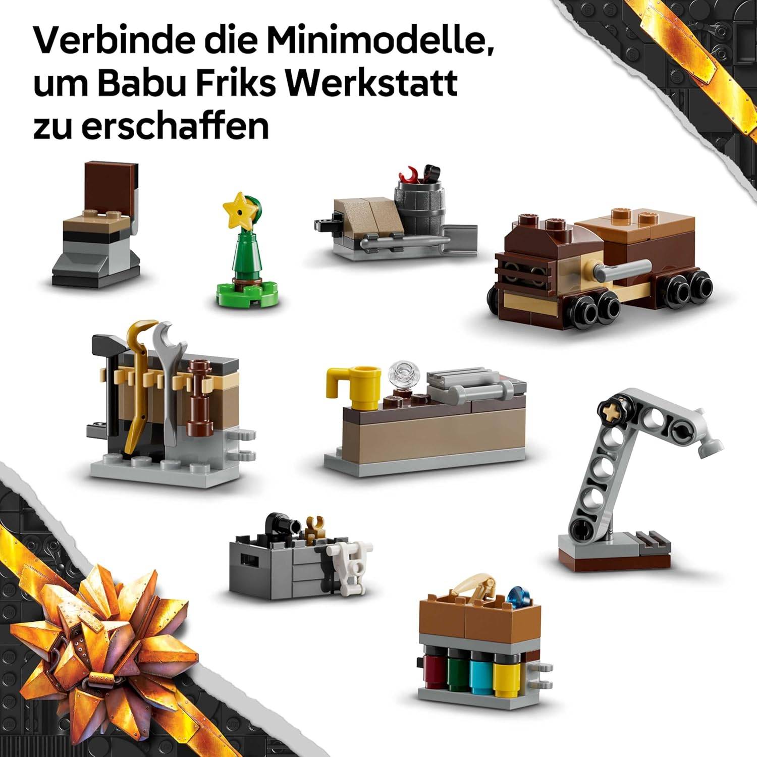 LEGO Star Wars Adventskalender 2025 - Weihnachten Spielzeug mit 24 Überraschungen - 2 Minifiguren & 5 Droidenfiguren - Kinder Spielset - Geschenk für Jungen ab 6 Jahren & Star Wars Fans - 75418 – Bild 6