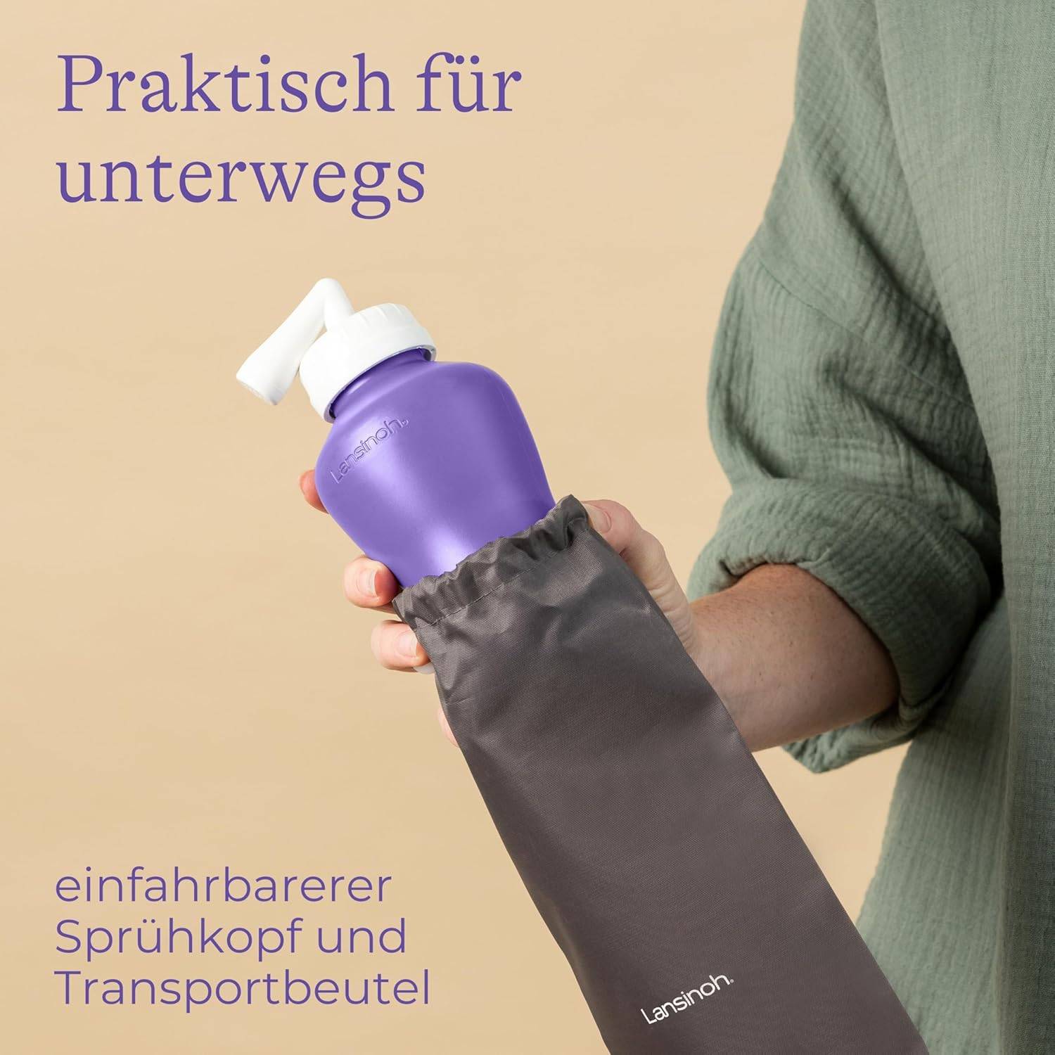 Lansinoh Intim-Dusche - 360 ml - sanfte und hygienische Reinigung – Bild 5