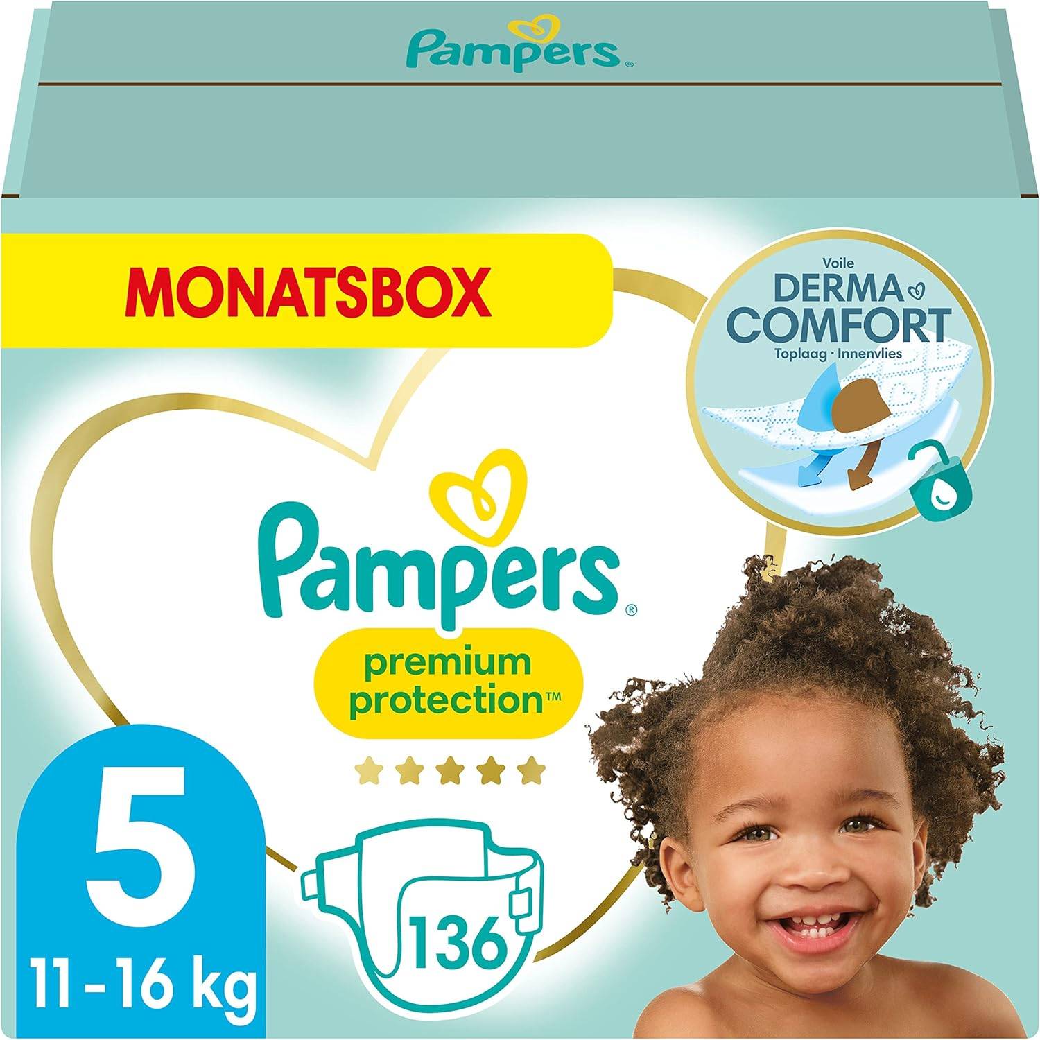 Pampers Premium Protection Gr.5 Junior 11-23kg MonatsBox