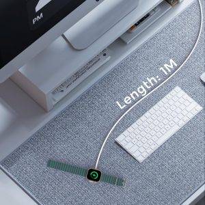 Ladekabel für Apple Watch, Tragbares Schnellladekabel USB Magnetisches Watch Ladestation Schnelles Ladegerät für iWatch Serie 11/10/9/8/7/6/5/4/3/2 Ultra 3/SE-1M