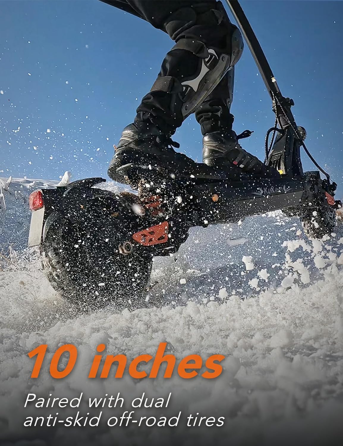 KUKIRIN G2 Master Elektroroller für Erwachsene, 52 V, 20,8 Ah Batterie für 70 km Reichweite & 20 km/h, 500W Motor & Hydraulische Federung, 10 Zoll All-Terrain-Reifen Elektroroller – Bild 5