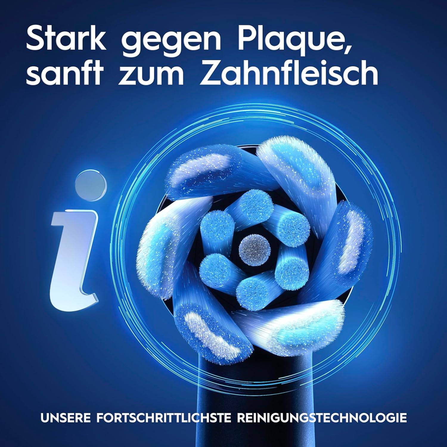Oral-B iO Series 5 Elektrische Zahnbürste Doppelpack — Electric Toothbrush, Inkl. 2 Aufsteckbürsten und Reise-Etui — 5 Putzmodi für Zahnpflege, Zahnbürste Elektrisch, Designed by Braun, Schwarz/Weiß – Bild 7