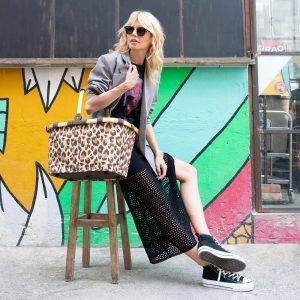 reisenthel carrybag frame leo macchiato – Stabiler Einkaufskorb mit viel Stauraum und praktischer Innentasche – Elegantes und wasserabweisendes Design