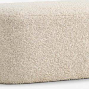 🛋️ Pouf OREBO 84x45 – Teddyplüsch off-white