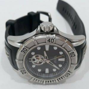 Bulova Accutron 63A000 Kirkwood Schweizer Automatikaufzug Open Zifferblatt Uhr Gebraucht