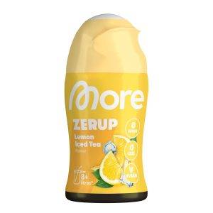 MORE Zerup, 65 ml, für bis zu 8 l Fertiggetränk, zuckerfreier Sirup mit echten Fruchtextrakten, vegan, zero Kalorien - made in Germany