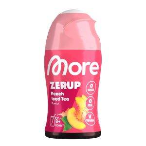 MORE Zerup, 65 ml, für bis zu 8 l Fertiggetränk, zuckerfreier Sirup mit echten Fruchtextrakten, vegan, zero Kalorien - made in Germany